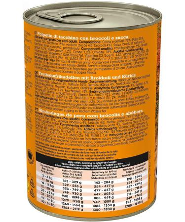 ARQUIVET Fresh Turkey Meatballs - Boxes of Turkey Broccoli and Pumpkin Meatballs - Pack of 6 units x 400g - Food - Buy Online on GoSupps.com