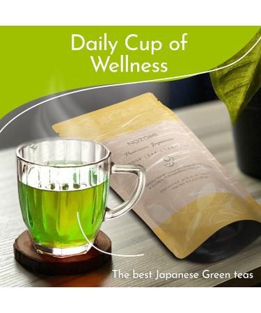 Nozomi Japanese Tea - Kabuse Sencha Green Tea Vegan Single Origin Japanese Green Tea Loose Leaf Covered Loose Japanese Green Tea 3.5oz Resealable Bag - Buy Online on GoSupps.com