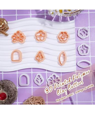 6 Shape Flower Clay Cutters Set for Jewelry Making - Geometric Polymer Clay Cutters for Embossed Flowers Earring Studs - Buy Online on GoSupps.com