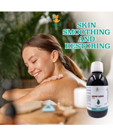 250 ml - Organic Hemp Vegetable Oil - 100% pure cold pressed virgin certified organic vegan and non-GMO. Snadi - Buy Online on GoSupps.com