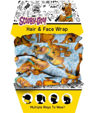 Spoontiques Hair and Face Wraps - Multifunctional Bandanna - Headband - Scarf - Neck Gaiter- Balaclava - Scooby Doo