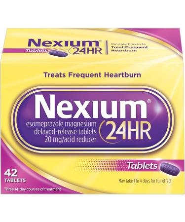 Nexium 24-Hour Heartburn Relief - Buy 3 Packs (42 Tablets Each) - International Shipping Available - Buy Online on GoSupps.com