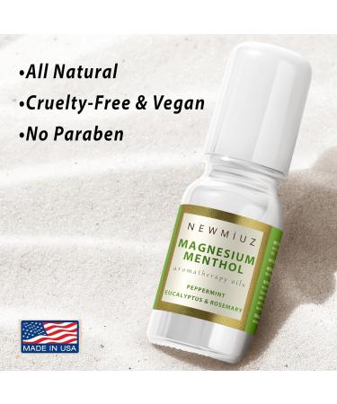 Magnesium Menthol Migraine Roll-On Stick | Fast-Acting Natural Relief with Peppermint & Eucalyptus | Aromatherapy for Headaches & Sinus Relief | Perfect Self-Care Gift - Buy Online on GoSupps.com