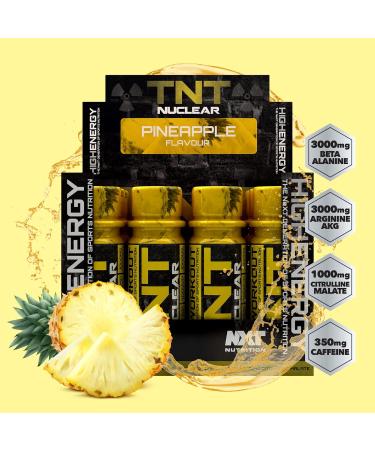  NXT Nutrition NXT Nutrition TNT Nuclear Shots Pre-Workout Drink 12 x 60 ml | All Flavors | Pineapple - Buy Online on GoSupps.com