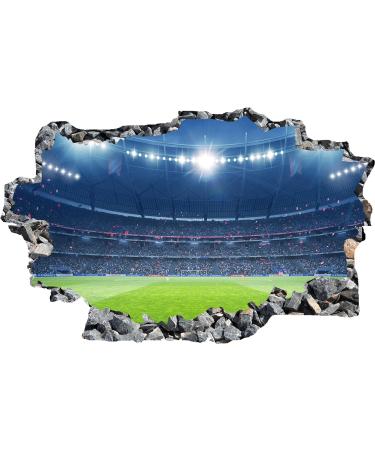 ANHUIB 3D Football Wall Stickers - Soccer Sport Decal for Boys Bedroom | Kids Room, Teens, Playroom Wall Decor - Colourful Design - Buy Online on GoSupps.com