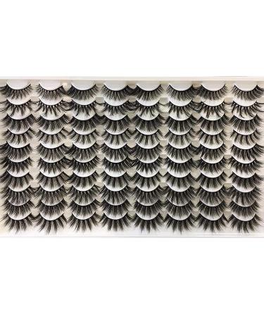 Ruairie 40 Pairs Faux Mink Lashes - 10 Styles - 8D Dramatic Volume - Bulk Wholesale - Buy Online on GoSupps.com