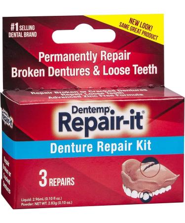 D.O.C. Repair-It Denture Repair Kit - 3 Pack | Advanced Formula - Buy Online on GoSupps.com
