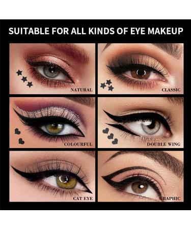 Eyeliner Stamp - Winged Eyeliner Stamp for All Eye Shapes  Easy Cat Eye Stencil Makeup Tool  SmudgeProof & Waterproof Liquid Eye liner Pen  Winged Stamp (10MM  Black) 03:Winged - Buy Online on GoSupps.com