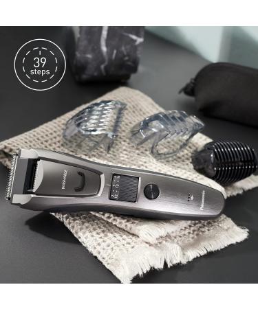 Panasonic ER-GB80 Wet & Dry Electric Beard Trimmer for Men - Grey/Silver - 18 x 5.2 x 4.3 cm - Buy Online on GoSupps.com