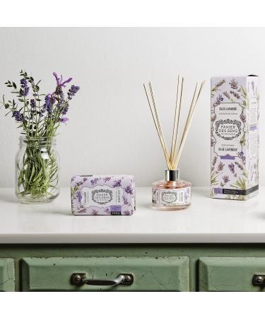 Panier des Sens Lavender Shea Butter Natural Bar Soap - Made in France - 95% Natural - 2 Bars x 7oz/200g - Blue Lavender Scent - Buy Online on GoSupps.com