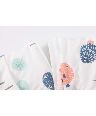 Chilsuessy Baby Sleeping Bag 3.5 Tog with Detachable Sleeves - Fish Design | 100% Cotton, Soft Sleep Bag for Infant & Toddler (80cm/6-18 Months) - Buy Online on GoSupps.com