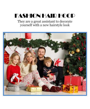 Shop Lurrose Christmas Headband - Flower Antlers & Reindeer Hairbands for Parties | Perfect Holiday Photo Prop - Buy Online on GoSupps.com