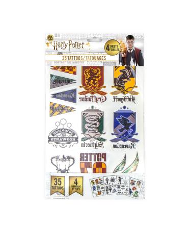 Cinereplicas Harry Potter - Temporary Tattoos (35 tattoos) - Official License