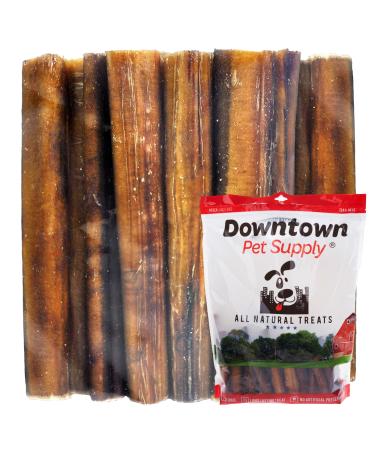 Downtown Pet Supply Bully Sticks for Dogs (6" 10-Pack Jumbo) Non-GMO Grain Free Rawhide Free Dog Chews Long Lasting Pizzle Sticks - Low Odor Bully Sticks for Large Dogs