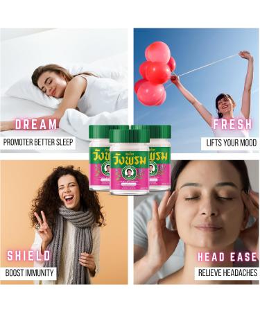 WANG PROM Herbal Balm 50g (Pack of 3) (Pink) - Buy Online on GoSupps.com