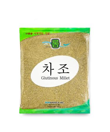 ROM AMERICA Premium Glutinous Millet - Gluten-Free Whole Grain Healthy Rice and Quinoa Alternative | Ancient Grain Superfood - 2 Pound (Pack of 1)