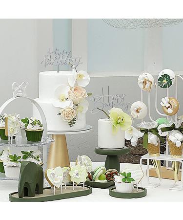 10 PCS Silver Happy Birthday Acrylic Cake Topper - Cupcake Decorations & Supplies - Buy Online on GoSupps.com