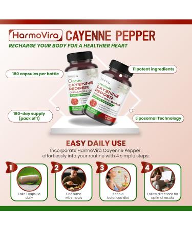 Liposomal Cayenne Pepper Cinnamon Ginger - Support Digestion Wellness Immunity - 180-day Supply 60 count (pack of 2) - Buy Online on GoSupps.com