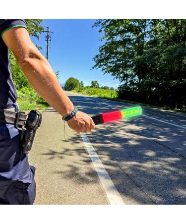 JECOMPRIS 26cm Led Traffic SafetyBaton Light Signal Traffic Wands Traffic Control Night Wands Air Marshaling Signal Wand Concert Luminous Stick for Car Directing Police Green - Buy Online on GoSupps.com