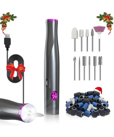 Zoccee nail cutter with filling light 11 in 1 electrical nail cutter for gel nails with cable 22000 rpm manicure set remove kallus for acrylic gel no battery grass (gray) - Buy Online on GoSupps.com