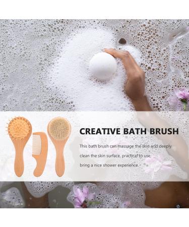 FOMIYES Body Scrub Set - Baby Hair Brush, Soft Head Massager, Shampoo Brush, Scalp Exfoliator, Hair Washing Scrubber - for Adults, Babies, and Pets - Includes Comb and Loofah - Buy Online on GoSupps.com