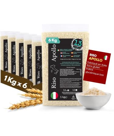  13 di Ilaria Apollo Italian Rice 6 kg Gluten-free fragrant alternative to basmati rice Grown in Piedmont Ideal for fish meat and vegetables | 13 by Ilaria - Buy Online on GoSupps.com