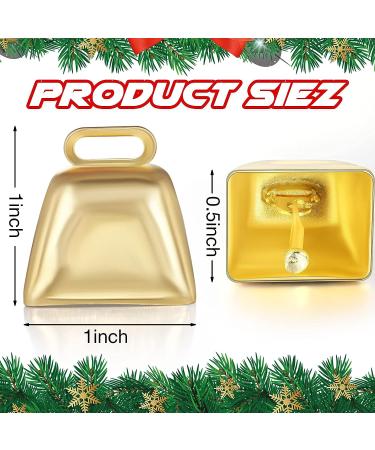 36 Mini Cow Bells for Crafts & Christmas Decor - Gold/Silver Bells with Hooks for Wedding & Party - Buy Online on GoSupps.com