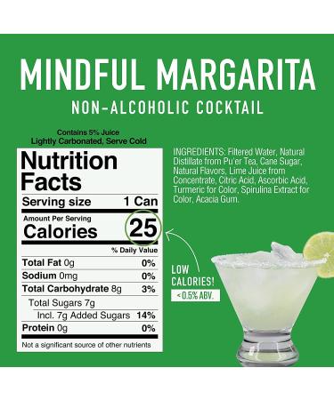 Mindful Margarita - Non-Alcoholic Tea Cocktail - 4-Pack | SPIRITY COCKTAILS - Buy Online on GoSupps.com