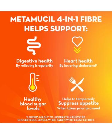Metamucil Daily Psyllium Husk Powder Supplement Sugar-Free 4-in-1 Fibre for Digestive Health & Daily Psyllium Husk Powder Supplement Sugar-Free 4-in-1 Fibre for Digestive Health - Buy Online on GoSupps.com