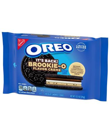 OREO Brookie-O Brownie & Cookie Dough Creme Chocolate Cookies 13.2 oz Limited Edition - Buy Online on GoSupps.com