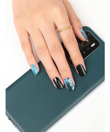 Kalolary Gel Nail Polish Strips Kit for Women - Waterproof Full Nail Wraps with Scissors, Cuticle Stick, File, and Wipes - Starry Sky Design - Buy Online on GoSupps.com