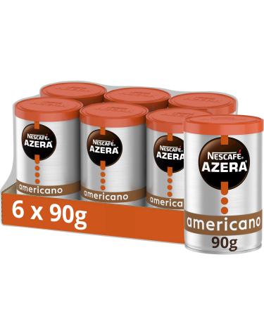 NESCAFÉ Azera Americano Instant Coffee, 90g (Pack of 6) (Packaging may vary)