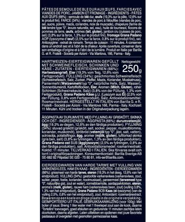  Barilla Barilla Tortellini Pasta filled with ham and cheese 250g - Buy Online on GoSupps.com