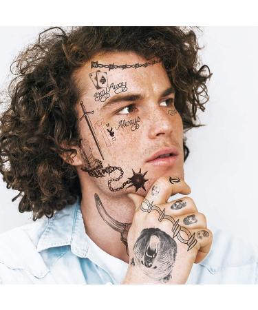 Skull Flail Circular Saw Hammer Temporary Tattoos 2020 | Hand & Face | Skin Safe | USA Made | Removable - Buy Online on GoSupps.com