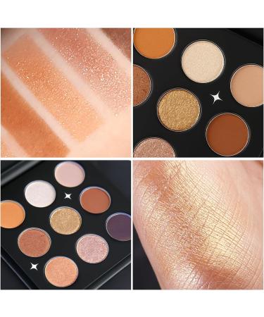 Arousar Eyeshadow Palette Matte Shimmer Glitter Nature Nude Eye Makeup Palette Highly Bold Pigmented Pressed Powder Palette Natural Velvet texture Golden Hour 01.golden Hour - Buy Online on GoSupps.com