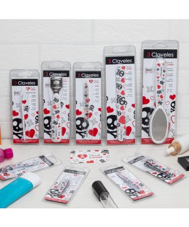 3 Claveles - Skull Lover Collection Carbon Steel 6cm Nail Clippers with Nail File - Buy Online on GoSupps.com