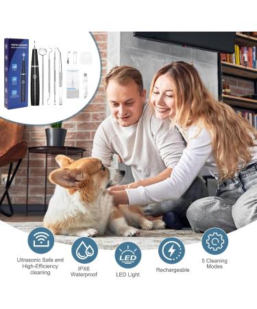Ankilo Newest Dog Teeth Cleaning Kit USB Charging Pet Ultrasonic Tooth Cleaner 5 Modes Dog Tooth Tartar Remover Automatic Identification of Gums Ipx6 Waterproof Dog Teeth Cleaning for Pets - Buy Online on GoSupps.com