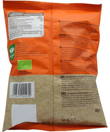  Probios Probios Chips with lentils and organic paprika - packaging 12x40g - Buy Online on GoSupps.com