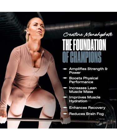 ONE of ONE Creatine Monohydrate Powder Pure Micronized Creatine for Muscle Growth, Strength & Recovery Unflavored, No Fillers, Keto & Vegan-Friendly Unflavored, 80 Servings - Buy Online on GoSupps.com