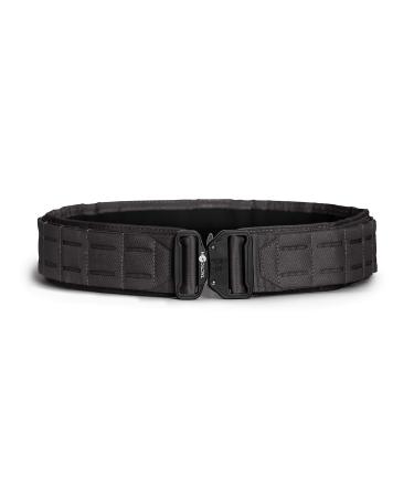 Tacticon Battle Belt | Combat Veteran Owned Company | Padded Tactical Belt | Duty Belt With Metal Quick Release Buckle Tactical Black M 34" - 39" Waist