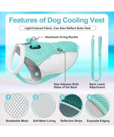 Buy Hjyokuso Cooling Vest for Dogs - Summer Cool Jacket for All Sizes - Perfect for Outdoor Activities & Training - Buy Online on GoSupps.com