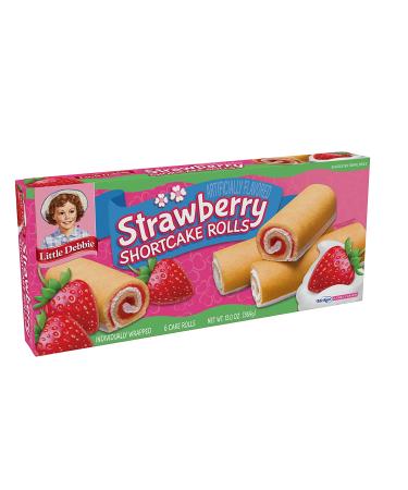 Little Debbie Strawberry Shortcake Rolls - 8 Boxes of Yellow Cake with Creme and Strawberry Filling - Buy Online on GoSupps.com