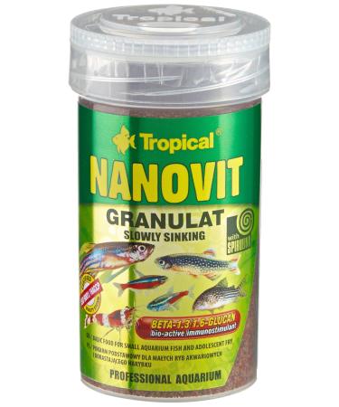 TROPICAL Nanovit Granulat for Aquariums 100 ML - Pack of 2