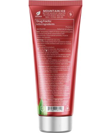 Mountain Ice Pain Relief Gel - 4 oz. - Back & Neck Muscle Therapy, Reduce Inflammation Fast, Natural Ingredients, Made in USA - Buy Online on GoSupps.com