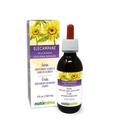 Naturalma Elecampane (Inula helenium) Root Alcohol-Free Tincture - 4 fl oz Liquid Extract in Drops - Herbal Supplement - Vegan Alcohol-free 4 Fl Oz (Pack of 1)