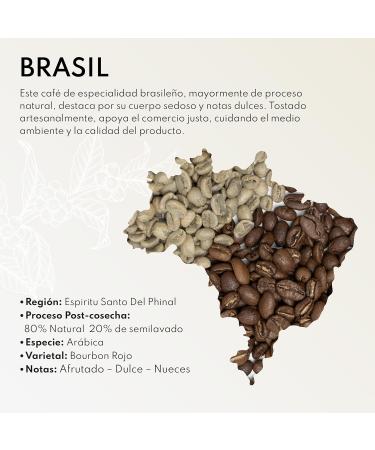 BOCONO SPECIALTY COFFEE Bocon Specialty Coffee Beans Kaffee Brasil 1 Kilo 100 Arabica Roasted Bean Specialty coffee Natural process Varietal Red Bourbom Roasted in Madrid Spain espresso aeropress - Buy Online on GoSupps.com