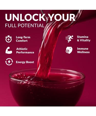 Beet Juice Powder Organic - Cold Pressed - 20:1 Concentrate - Concentrated Beet Root Powder - Nitric Oxide - Circulation Support - 57 Servings of Beet Root Supplement - 7oz 7 Ounce (Pack of 1) - Buy Online on GoSupps.com