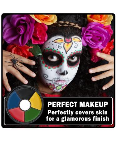 6 Colors Bruise Clown Special Effect Makeup Kit - Camo Face Paint for Halloween Cosplay Zombie & Drama - SFX Makeup Wheel - Buy Online on GoSupps.com