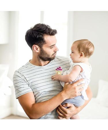 FATEORT Ice Cream Teething Toy - BPA Free Silicone Chew Toy for Babies 6-12 Months | Christmas Gift for Baby Relief | 6+Months Baby Gum Discomfort | Rose - Buy Online on GoSupps.com