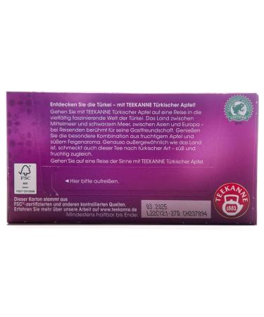 Buy Teekanne Turkish Apple Tea 3-Pack (20 Bags) - Premium Quality International Shipping - Buy Online on GoSupps.com